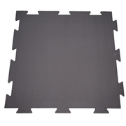 QS Rubber Mat 24” x 24” x 6 MM OD Interlocking Tile - Grey Speckle