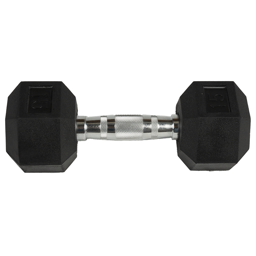 Rubber Hex Dumbbell Set 5 50 lbs. Flaman Fitness Commercial