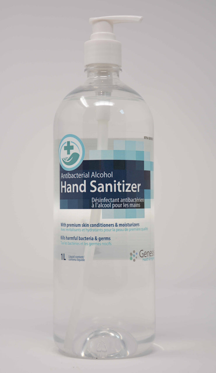 Genesis Health Antibacterial Alcohol Hand Sanitizer 1L with pump