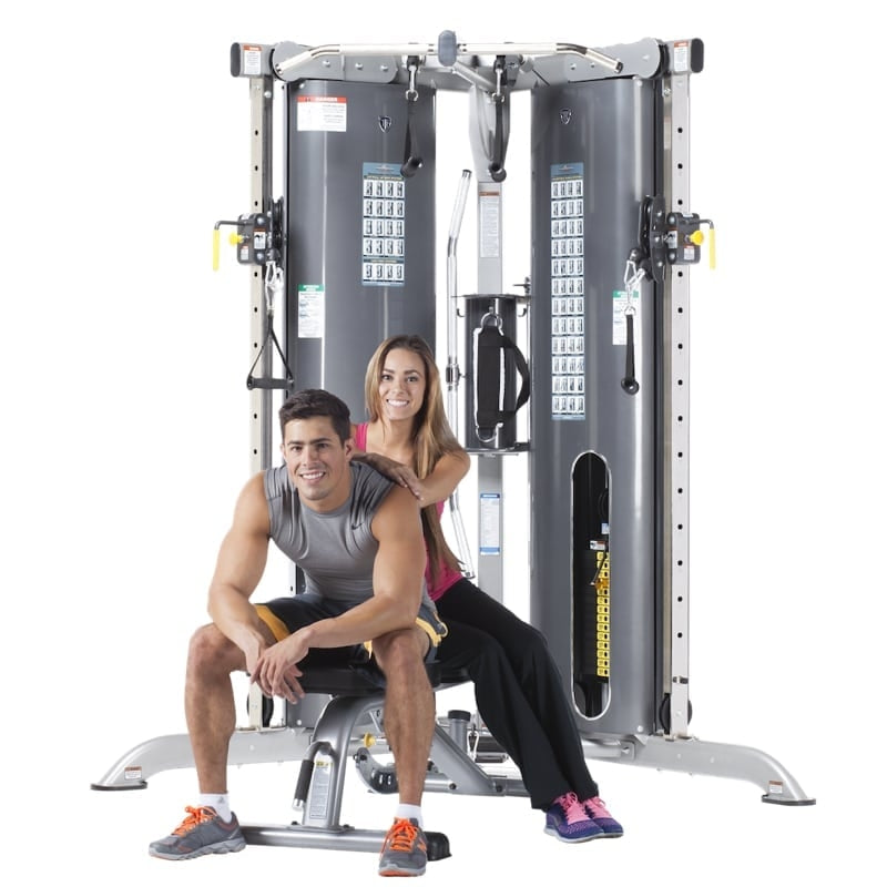 TuffStuff Corner Dual Stack Multi Functional Cross Trainer CXT 200 Flaman Fitness Commercial