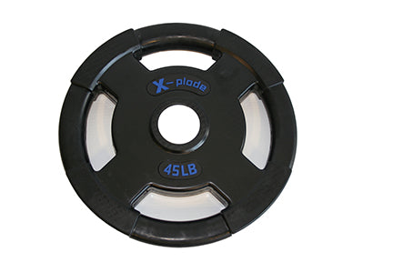 X-plode Rubber Olympic Grip Plate - Black